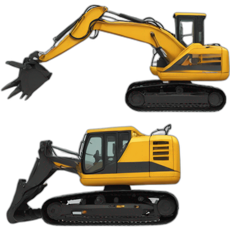 hydraulic excavator emoji