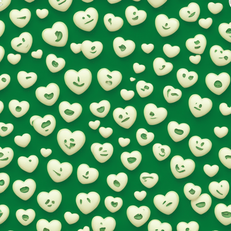 Heart is dark green emoji