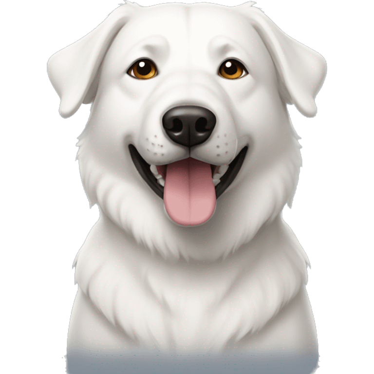 White Central Asian Shepherd Dog emoji