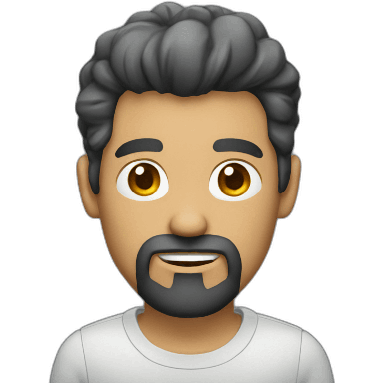 web developer dark graying hair goatee emoji