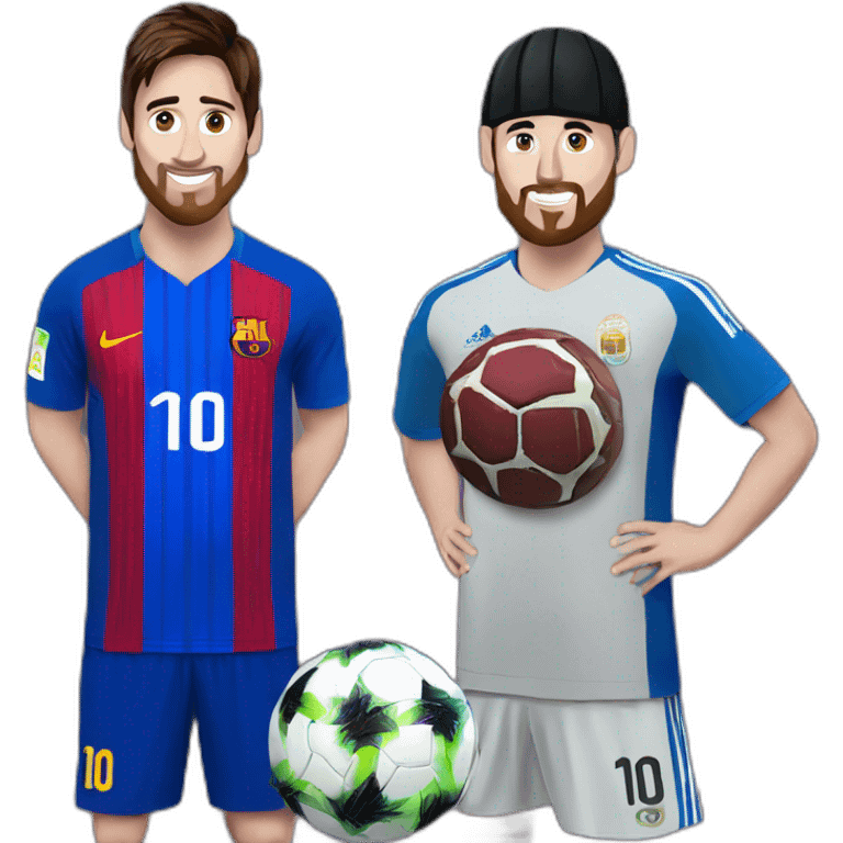 Messi with kippa emoji