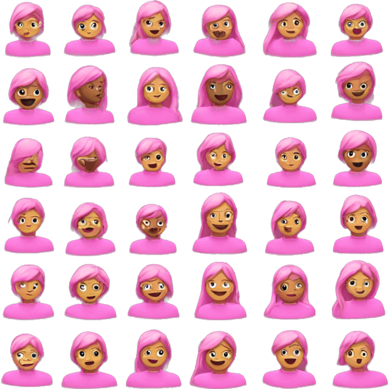 I want pink emojis  emoji