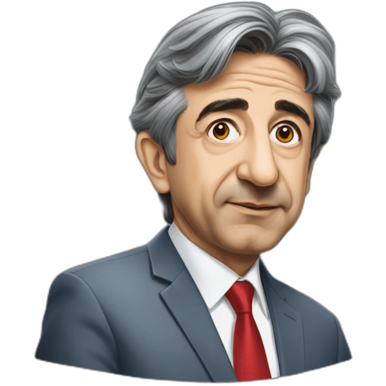 zemmour qui embrasse mélenchon emoji