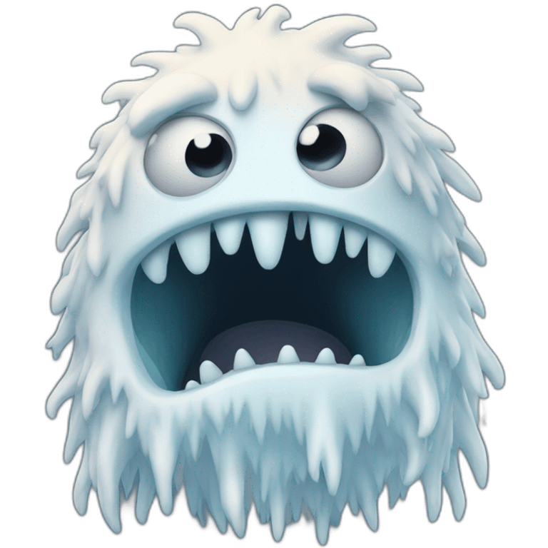 Scary Snow monster emoji