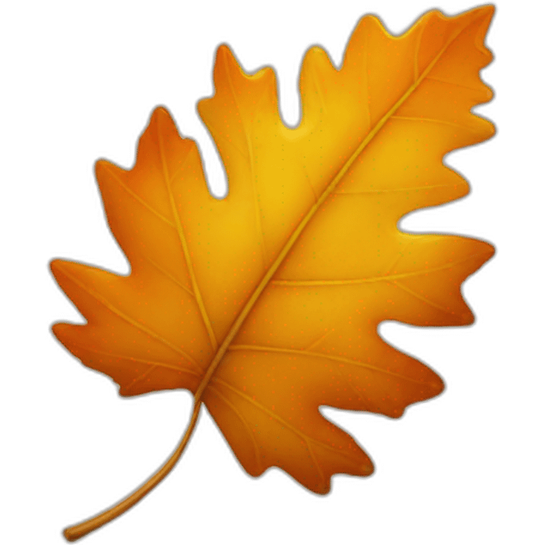 an autumn leaf emoji