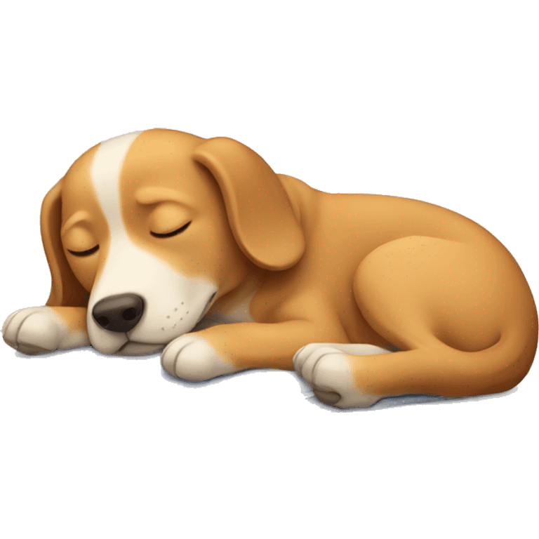 Dog sleeping emoji