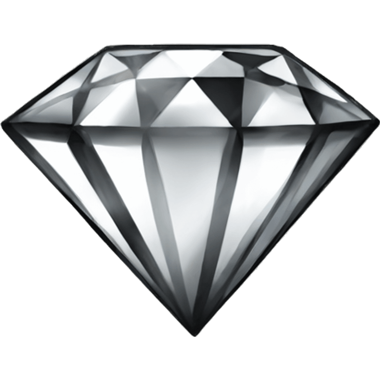 diamond with black and white  emoji