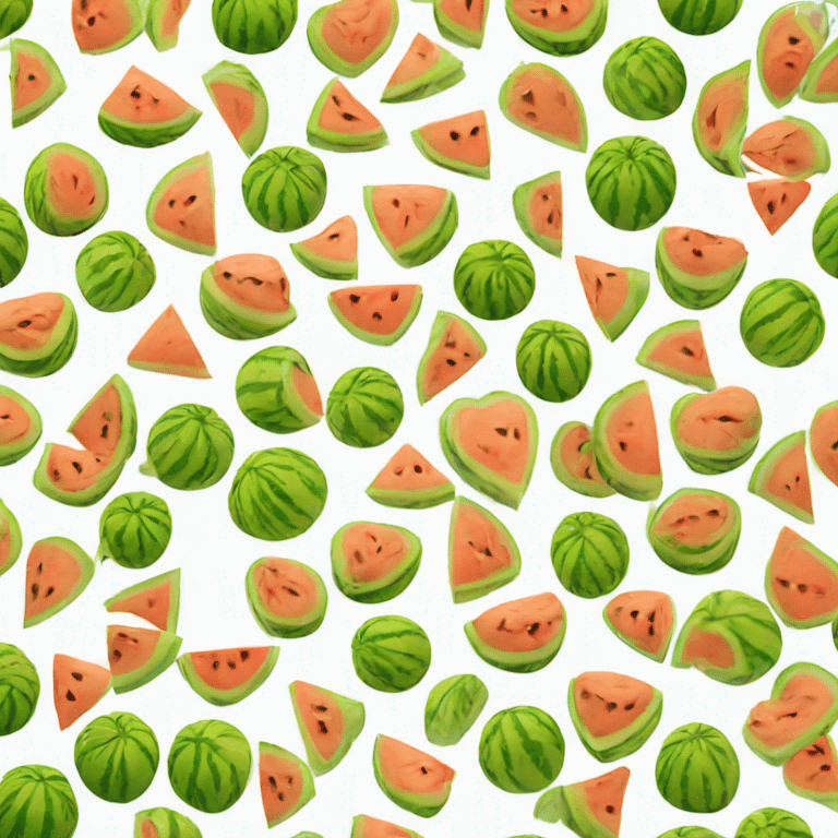 Corazón de melón emoji