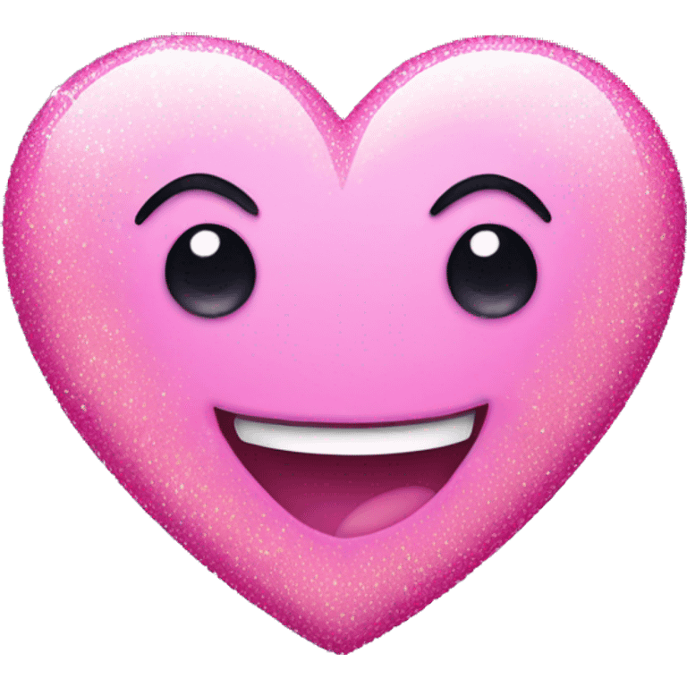 Pink heart with sparkles emoji