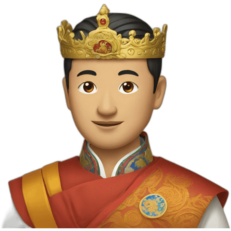 King of bhutan emoji