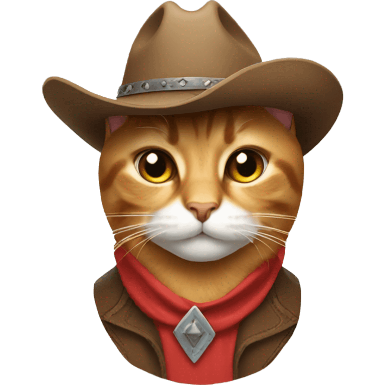 Cat with a cowboy hat emoji