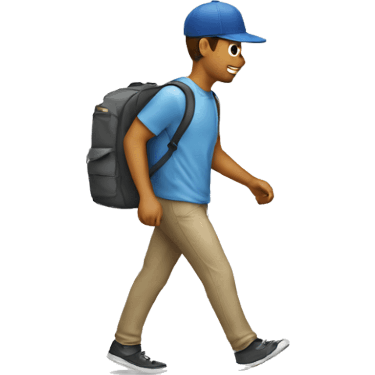 walking guy with cap emoji