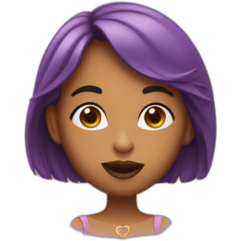 Femme qui envoie un bisou emoji