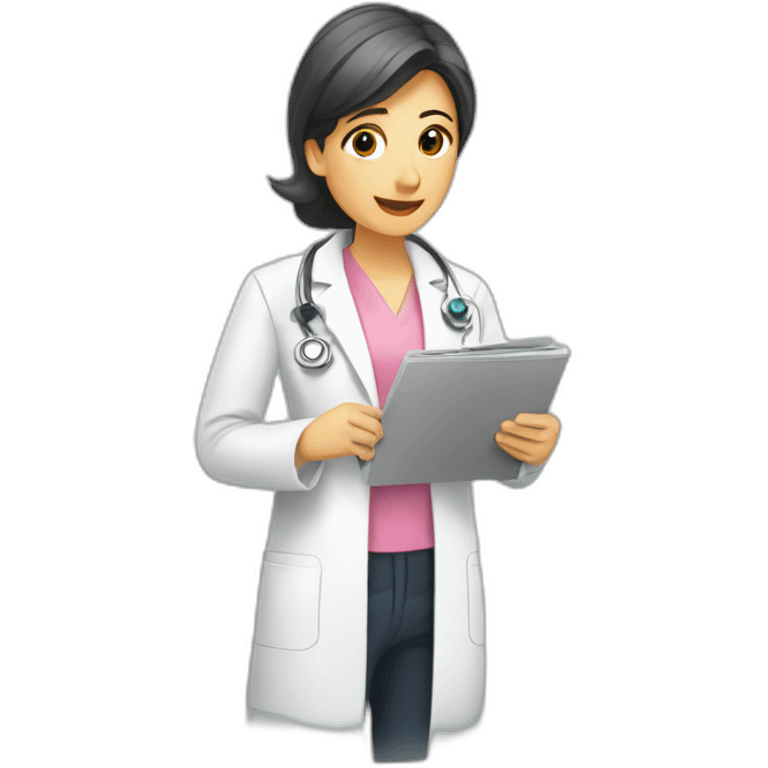 Radiologist-performing-mammography emoji