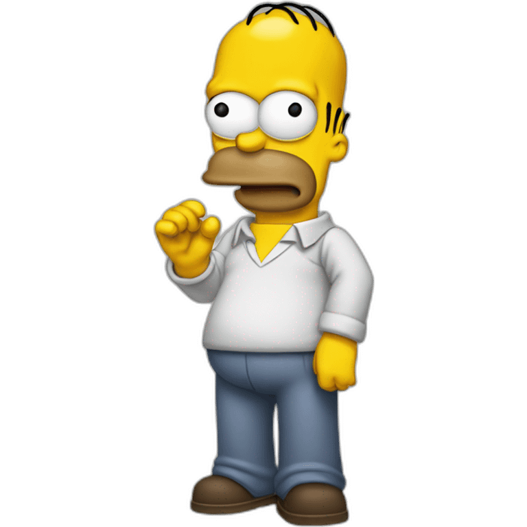 Homer simsonqui mange un donus emoji