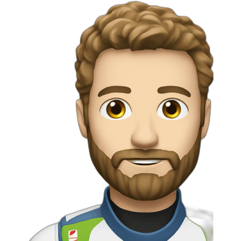 Bearded enduro driver emoji