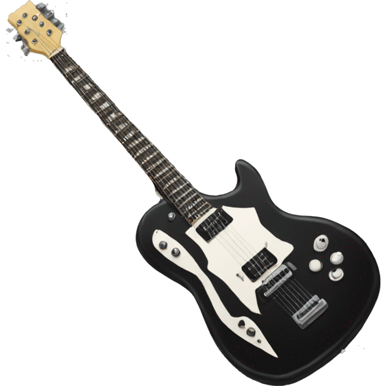 punk eletric black guitar emoji