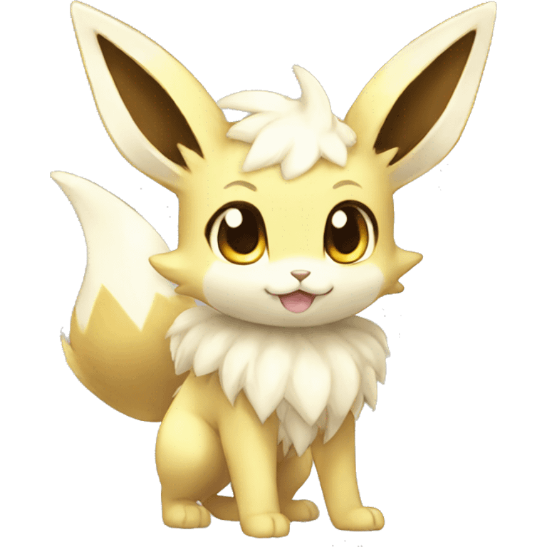 Shiny Kawaii Eeveelution-Cute-Pokémon-fusion full body emoji