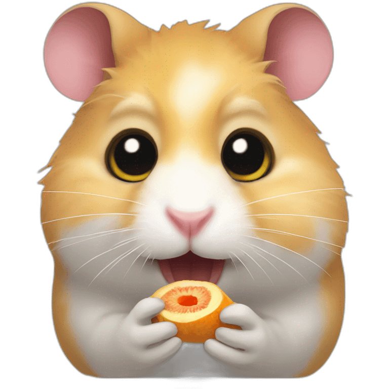 Hamster eating an eye emoji