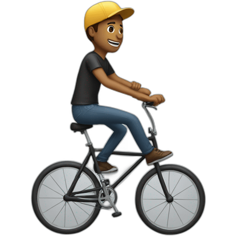 Man riding unicycle emoji