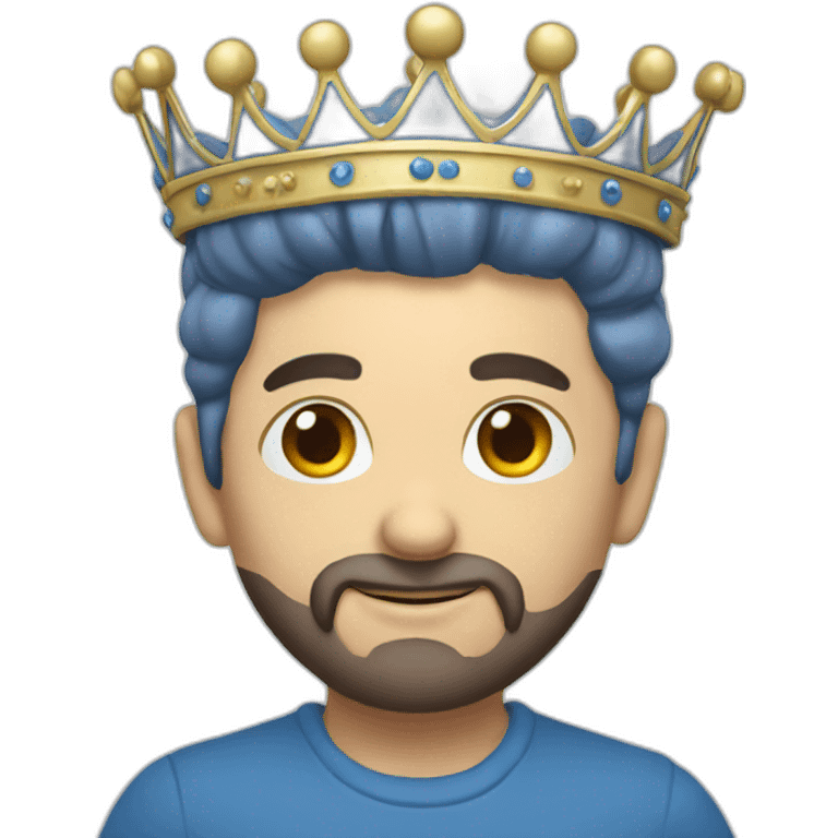 crown blue emoji