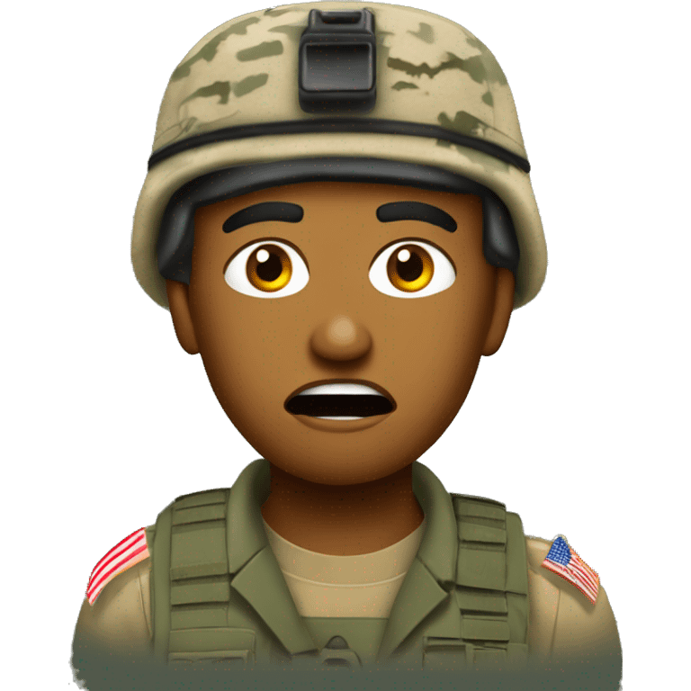 Bangladeshi American US Army soldier angry emoji