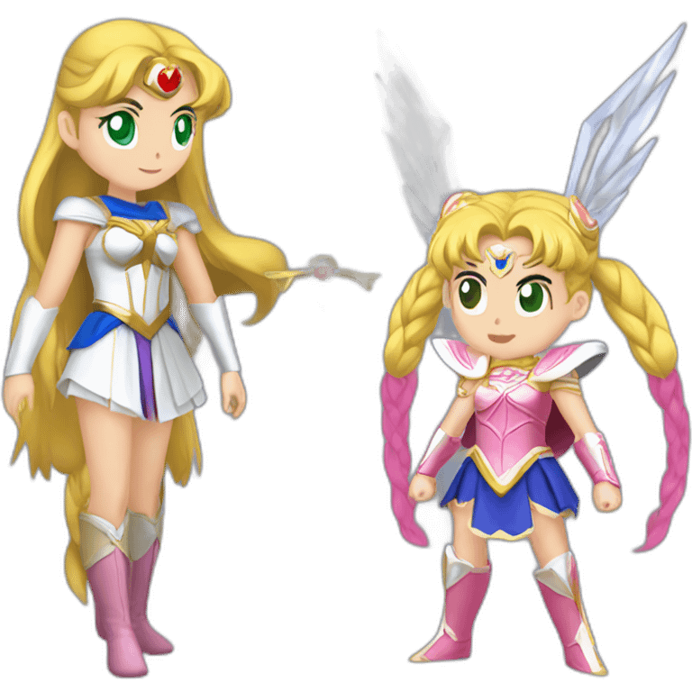 Sailormoon vs Princess Zelda emoji