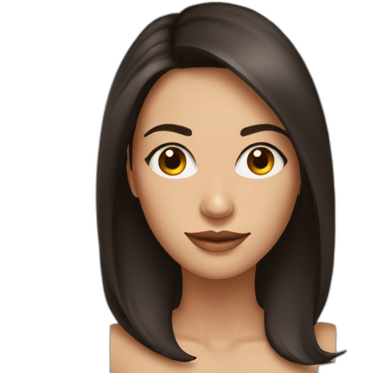 Sexy female brunette emoji