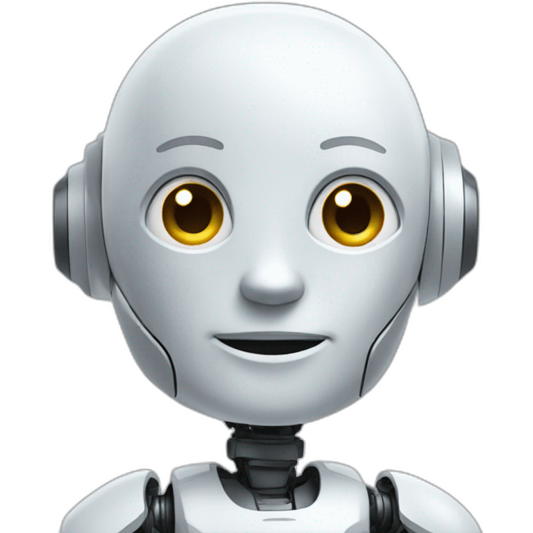 AI robot assistant emoji