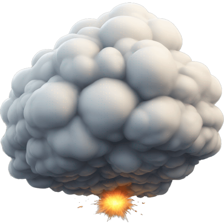 explosion cloud emoji