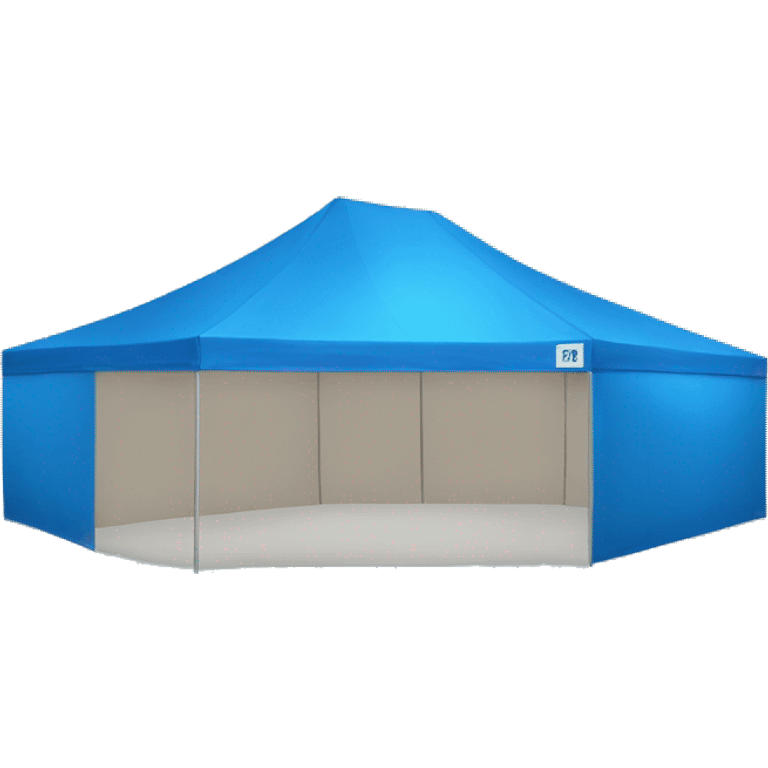 single blue retail tent emoji