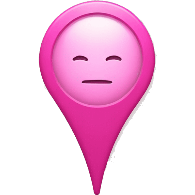 Pink location pin emoji