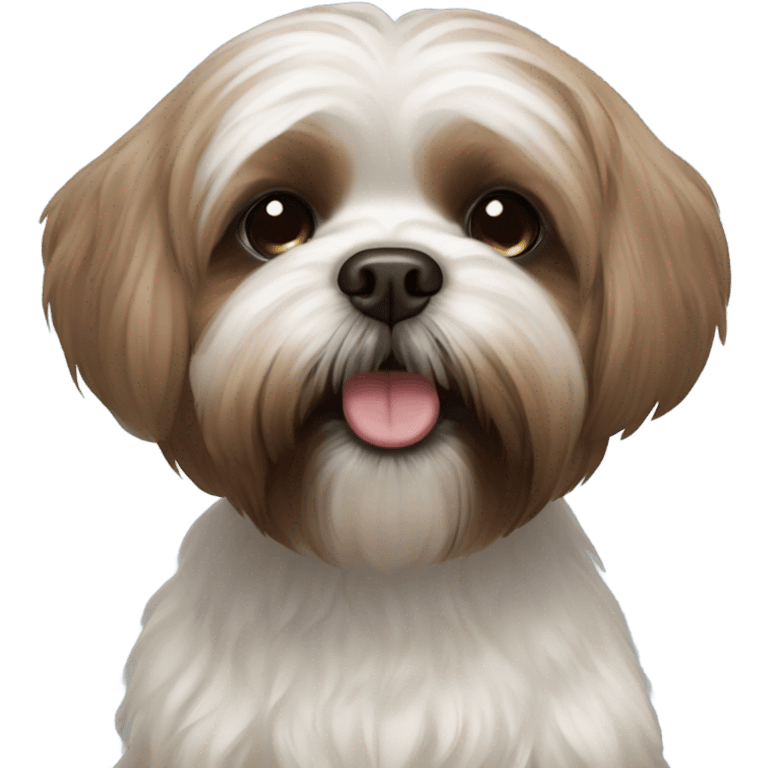 Brown shih tzu bichon  emoji