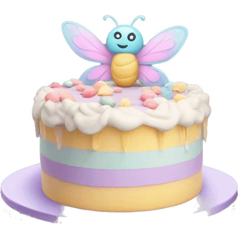 Fairy pastel cake emoji