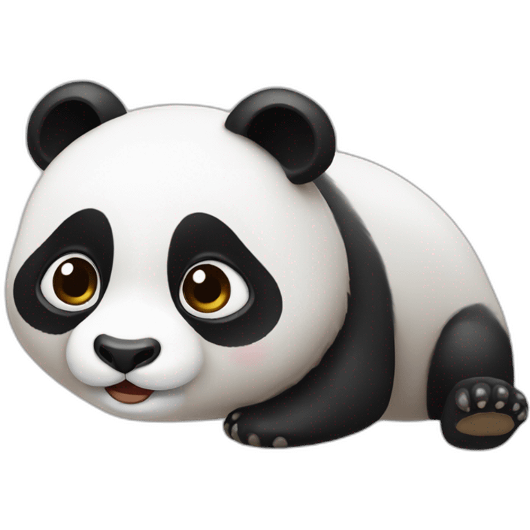 Panda roux qui fait caca emoji