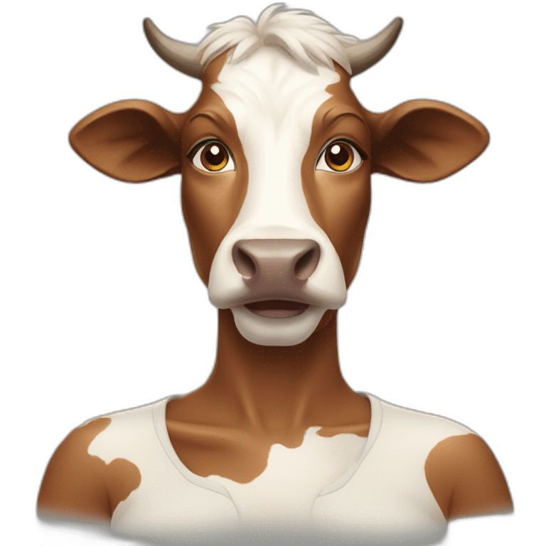 Cow ft woman emoji