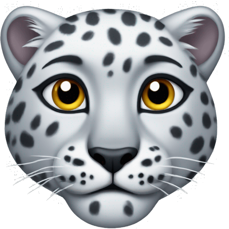 Snow leopard made with tiger emoji