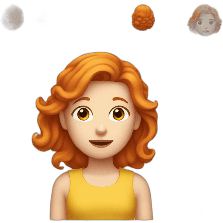 Ginger girl emoji