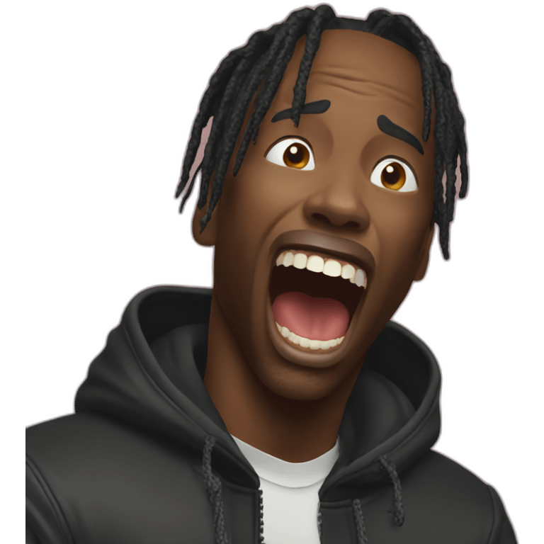 travis scott screaming emoji