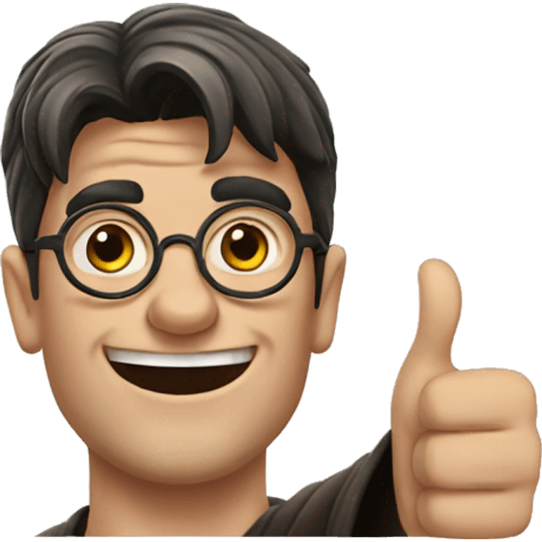 Harry Potter with thumbs up emoji