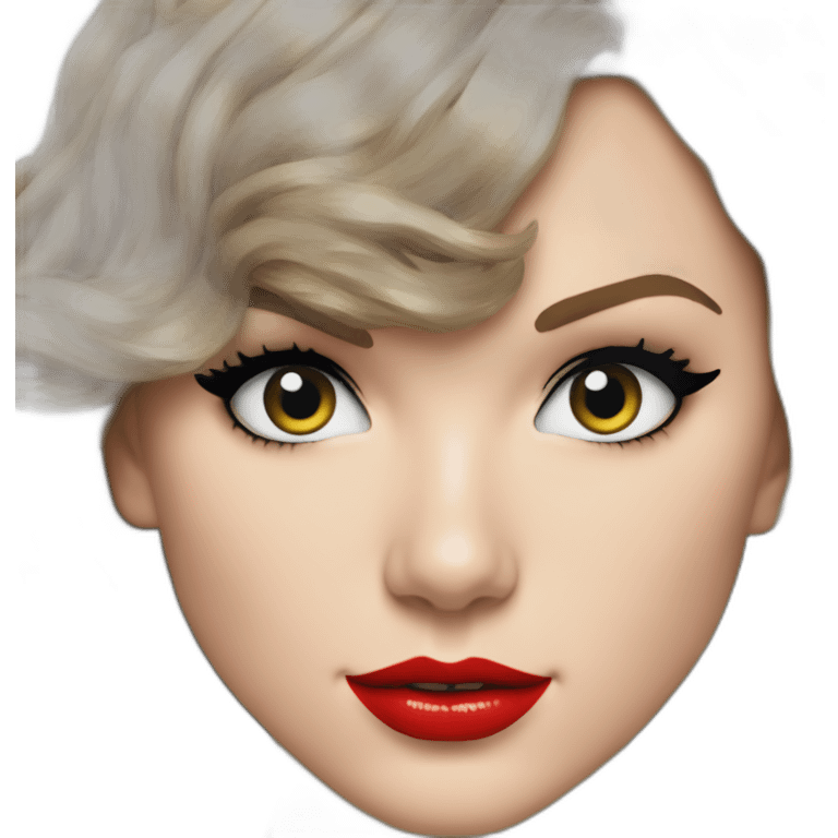 taylor swift from 1989 album cover emoji