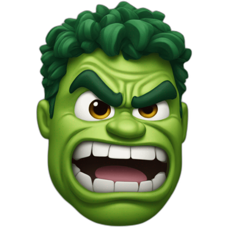 goofy distorded hulk poop emoji