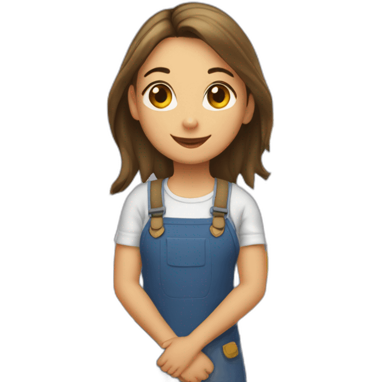 Fille à quatre pattes emoji