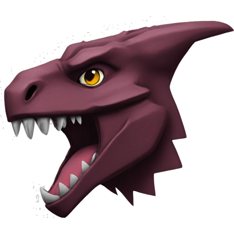 Maroon Edgy Sergal-raptor emoji