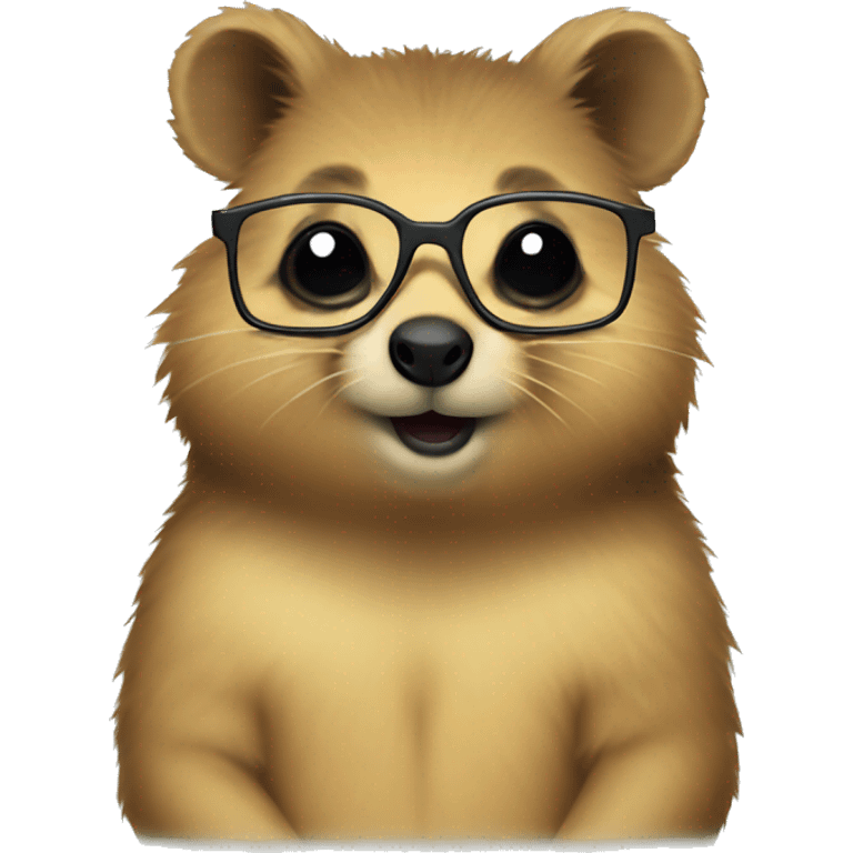 Quokka with glasses emoji