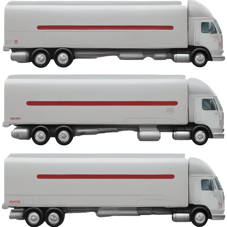 Side view of 1971 very very long 40 foot long mail delivery truck shaped like Star Wars Queen Amadala shaped truck emoji