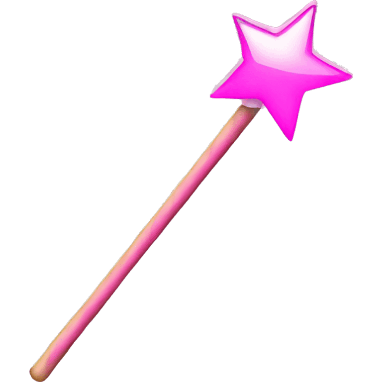 Pink magic wand emoji