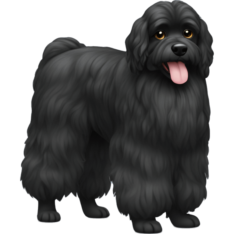 bolonka zvetna dog black emoji