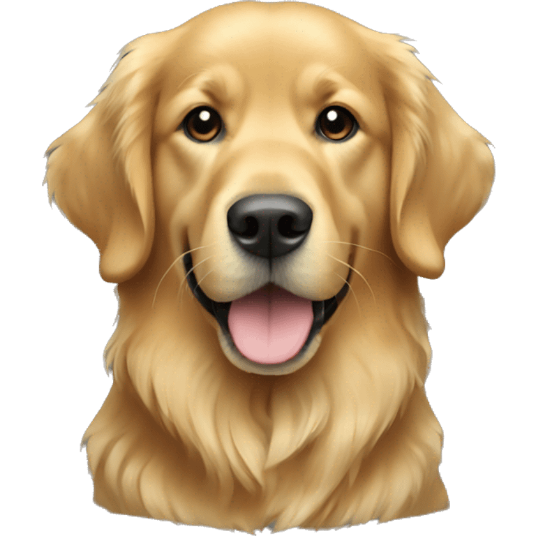 Golden retriever all black emoji