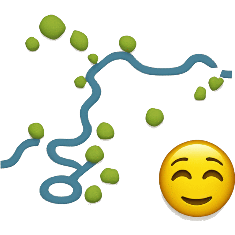 smiley lost with a roadmap emoji